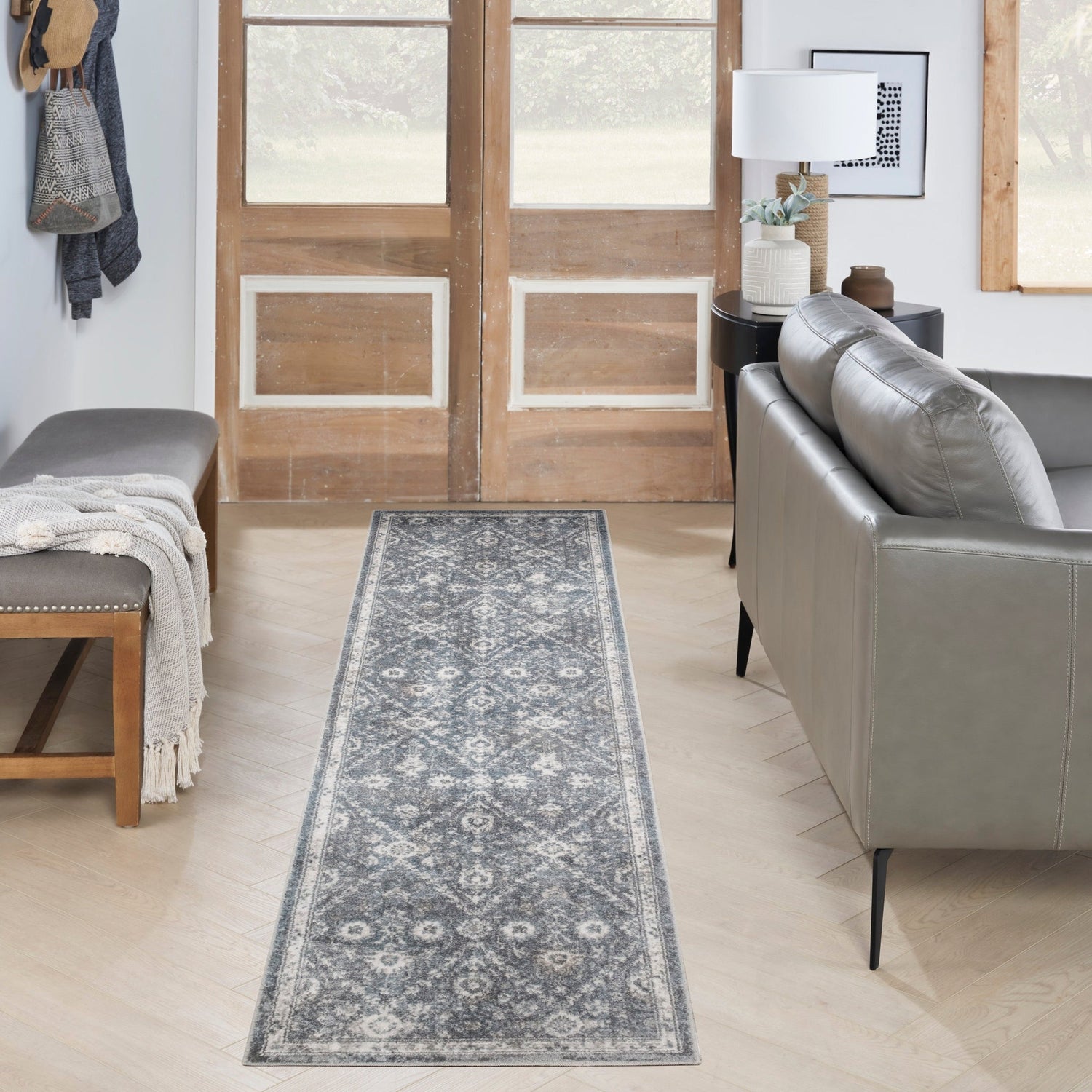 Nourison Astra Machine Washable Asw16 Dark Blue Rug - Nourison - 99446978066