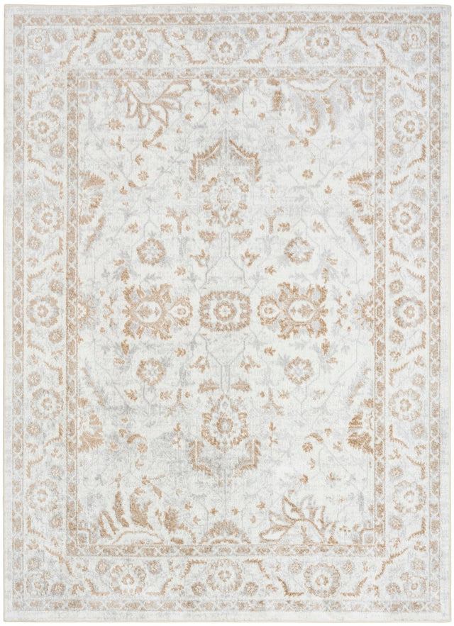 Nourison Astra Machine Washable ASW20 Machine Made Grey Rug
