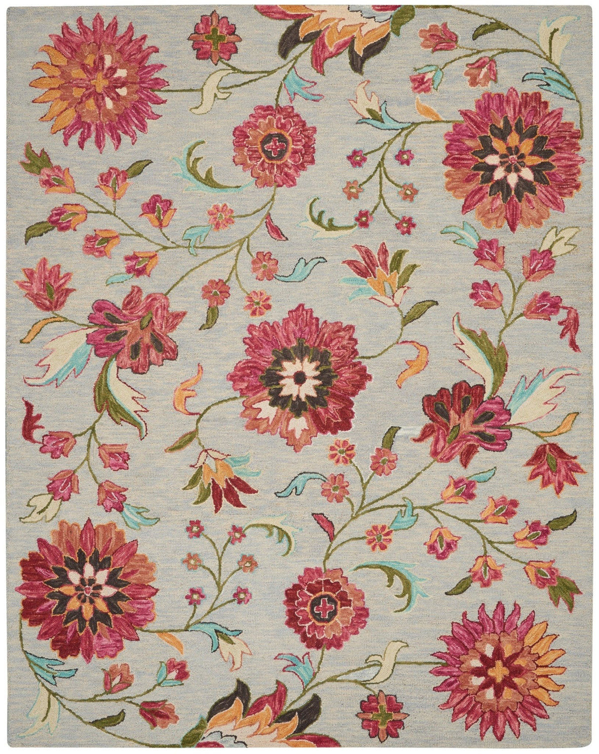 Nourison Bahari Bah04 Grey/Multi Rugs - Nourison - 99446792457