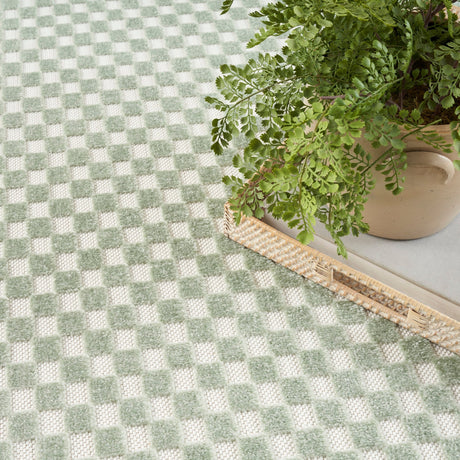 Nourison Care Free Caf02 Green Rug - Nourison - 99446971296