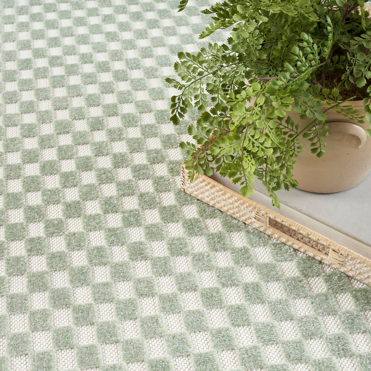 Nourison Care Free Caf02 Green Rug - Nourison - 99446971296
