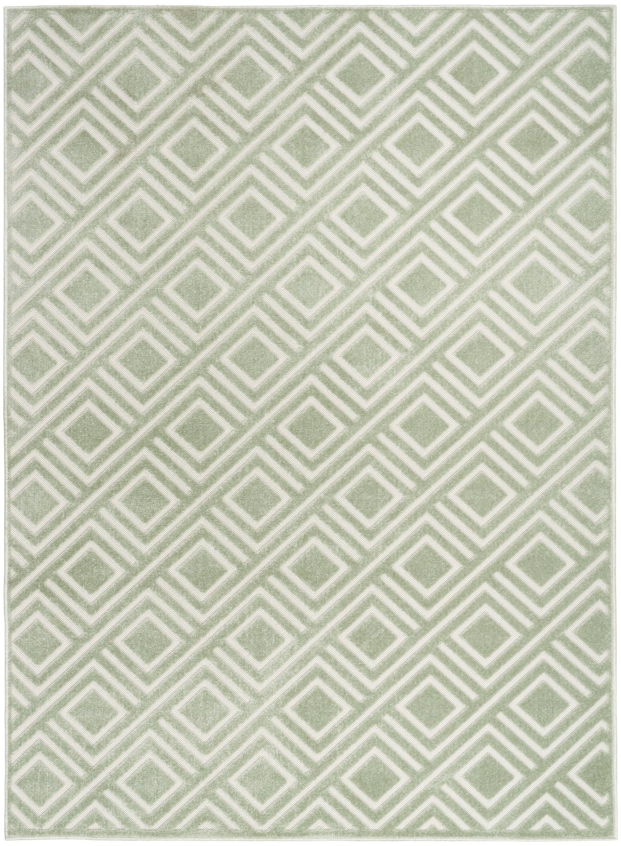 Nourison Care Free Caf03 Green Rug - Nourison - 99446971968