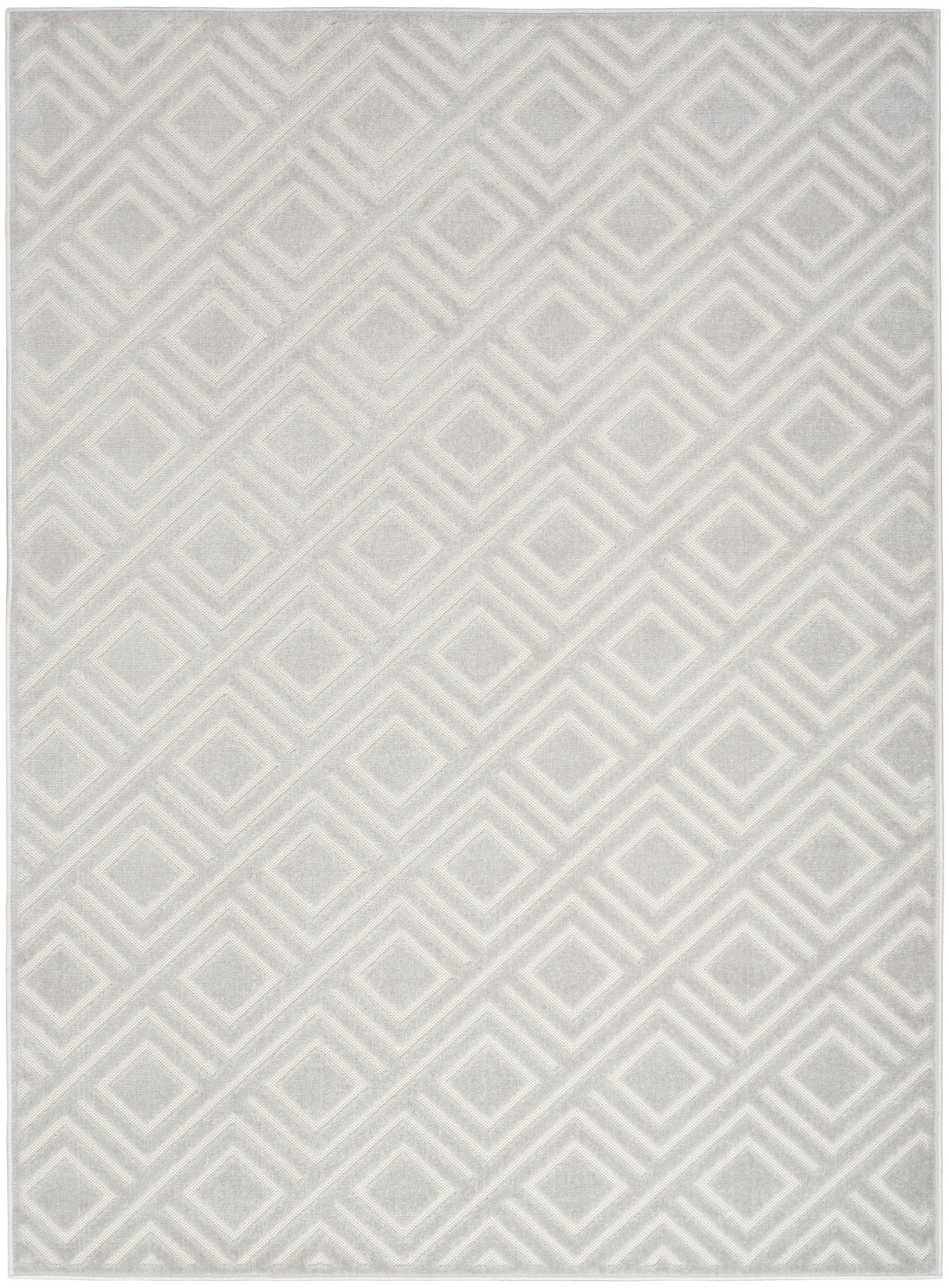 Nourison Care Free Caf03 Light Grey Rug - Nourison - 99446972149