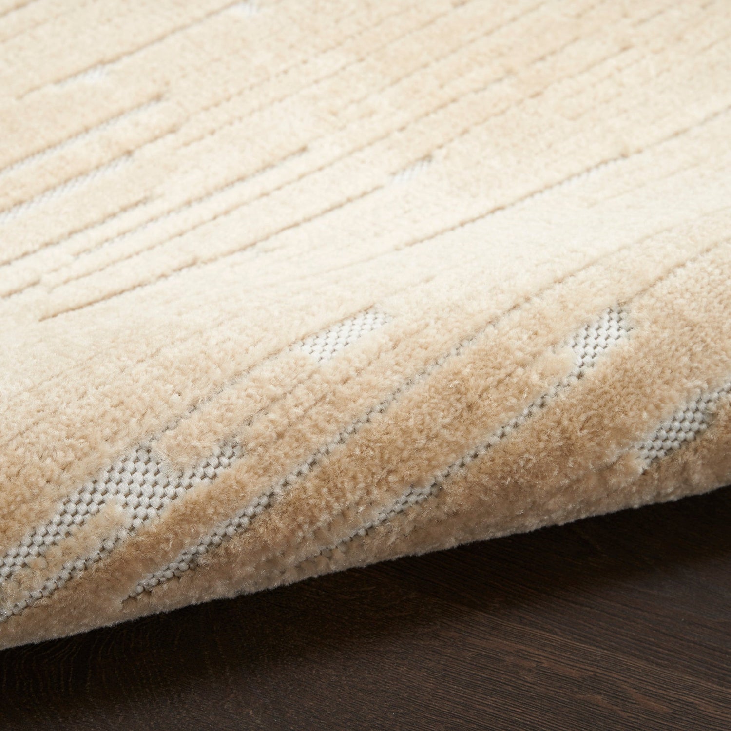 Nourison Care Free Caf04 Taupe Rug - Nourison - 99446972651