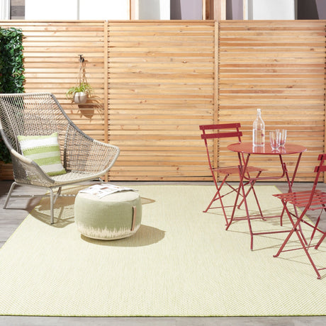 Nourison Courtyard Cou01 Ivory Green Rugs - Nourison - 99446841919