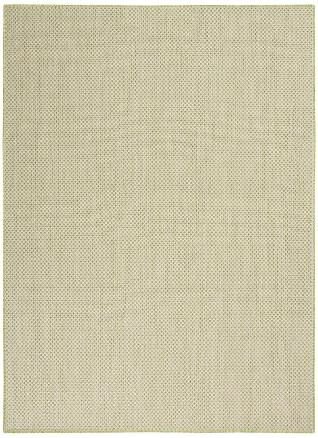 Nourison Courtyard Cou01 Ivory Green Rugs - Nourison - 99446841919