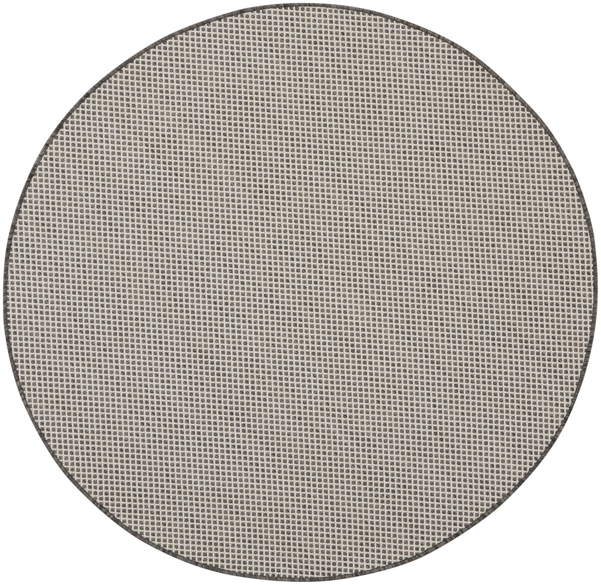 Nourison Courtyard COU01 Machine Made Ivory, Charcoal Rug - 99446162298