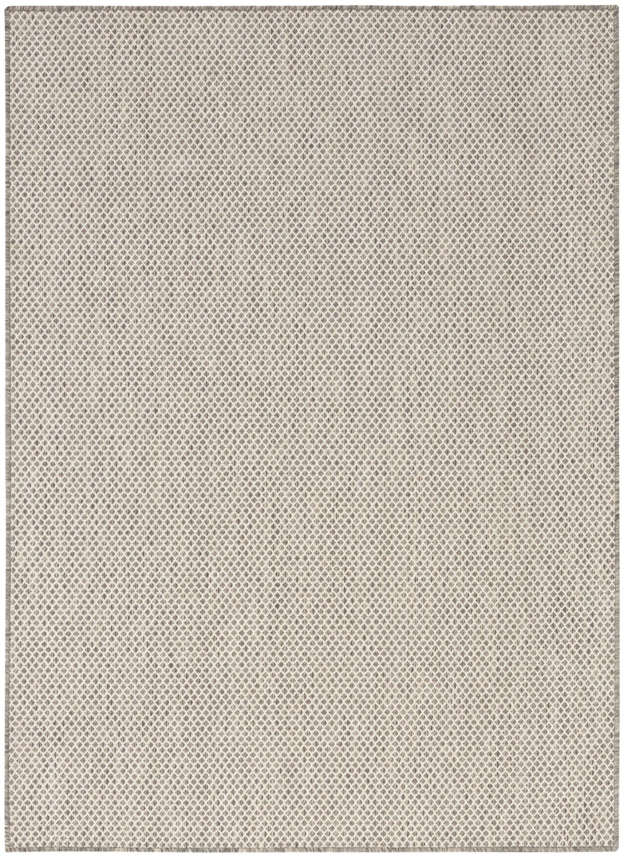 Nourison Courtyard COU01 Machine Made Ivory, Silver Rug - 99446842053