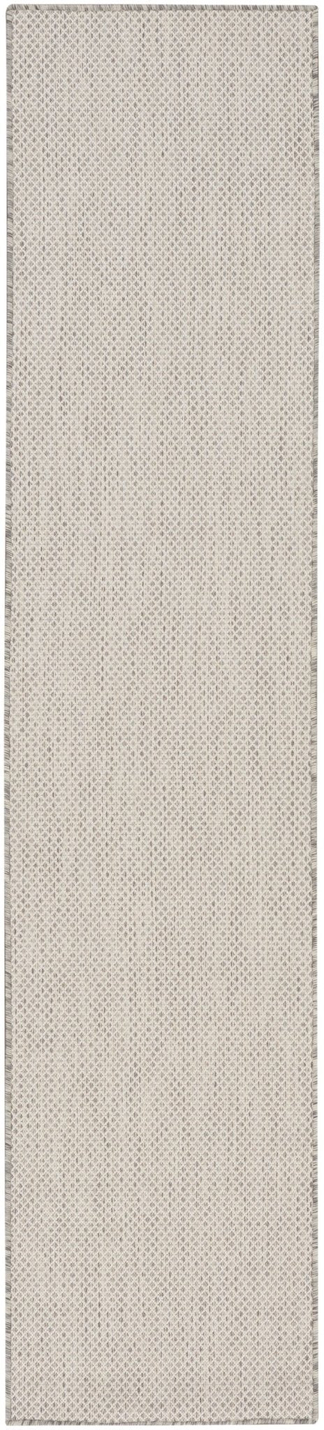 Nourison Courtyard COU01 Machine Made Ivory, Silver Rug - 99446933997