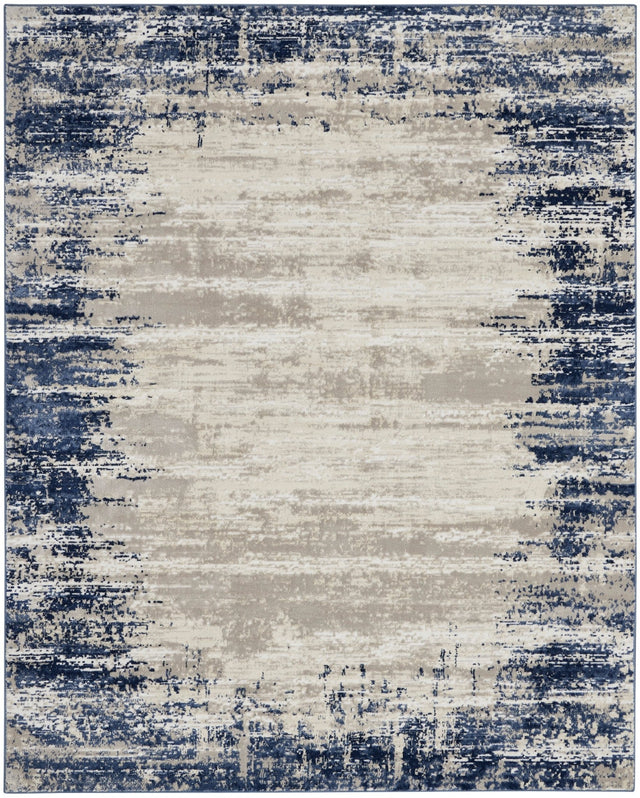 Nourison Cyrus Cyr04 Ivory/Navy Rugs - Nourison - 99446841285