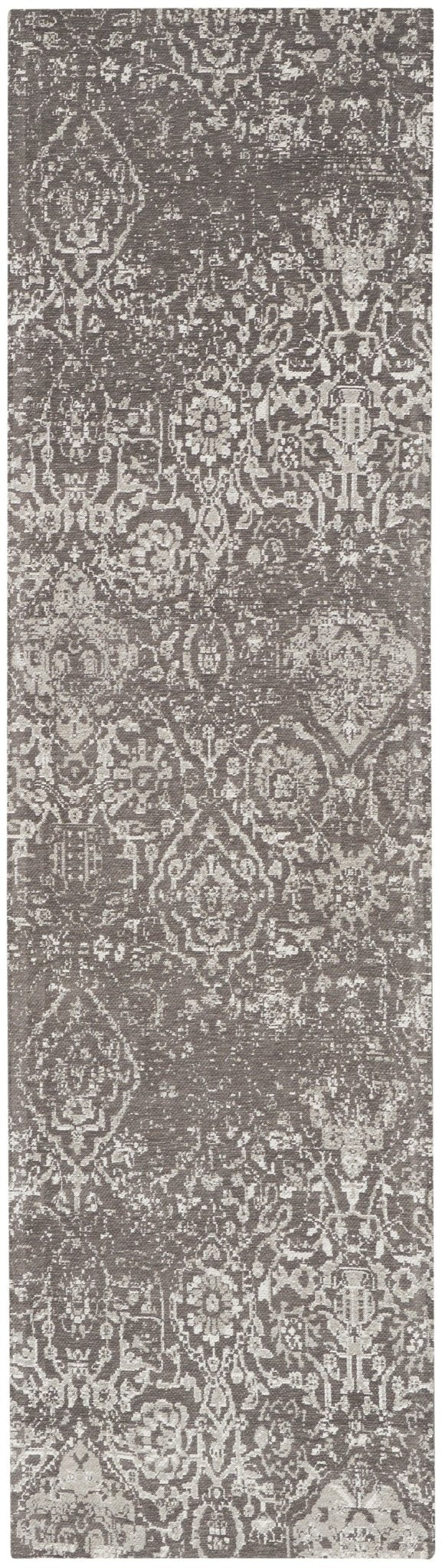Nourison Damask Das06 Dark Grey Rug - Nourison - 99446787941