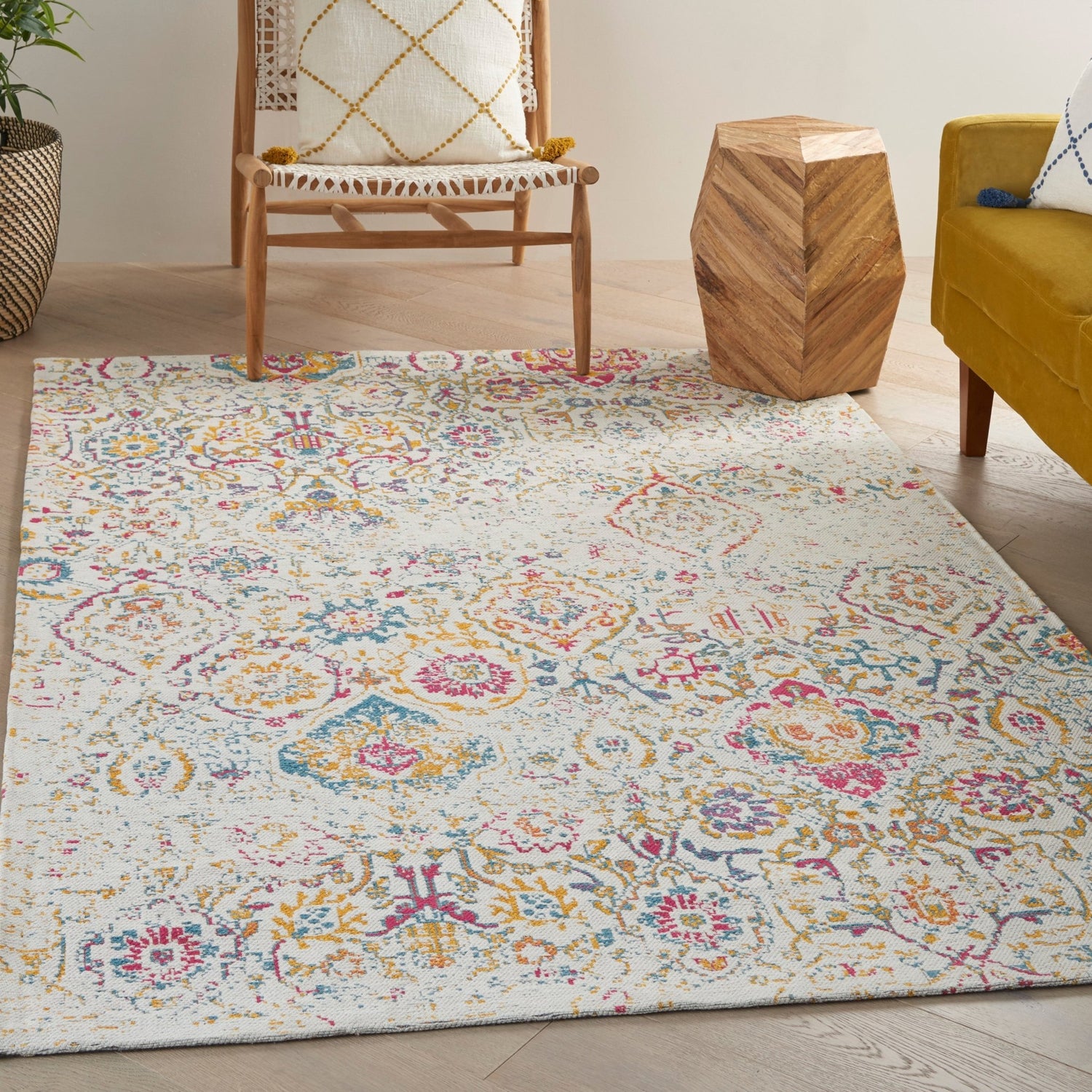 Nourison Damask Das06 Multicolor Rug - Nourison - 99446836786