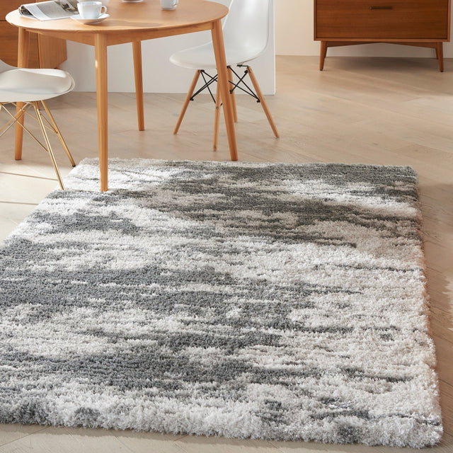 Nourison Dreamy Shag Drs02 Charcoal/Ivory Rugs - Nourison - 99446878274