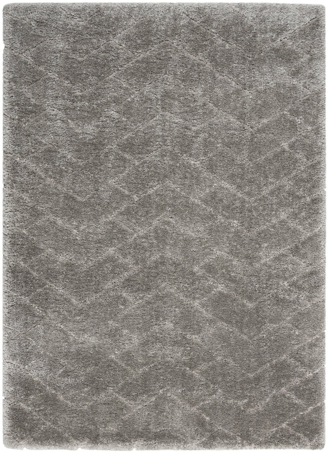 Nourison Dreamy Shag Drs03 Grey Rugs - Nourison - 99446878359
