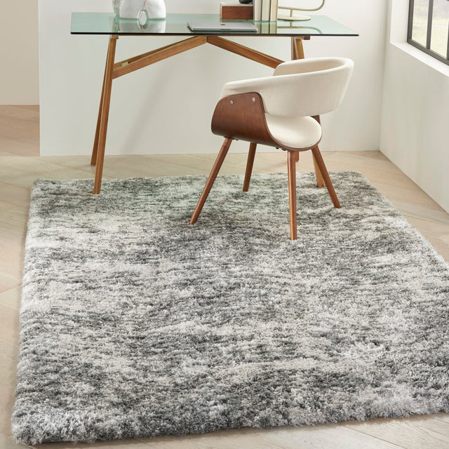 Nourison Dreamy Shag Drs04 Charcoal Grey Rug - Nourison - 99446878403