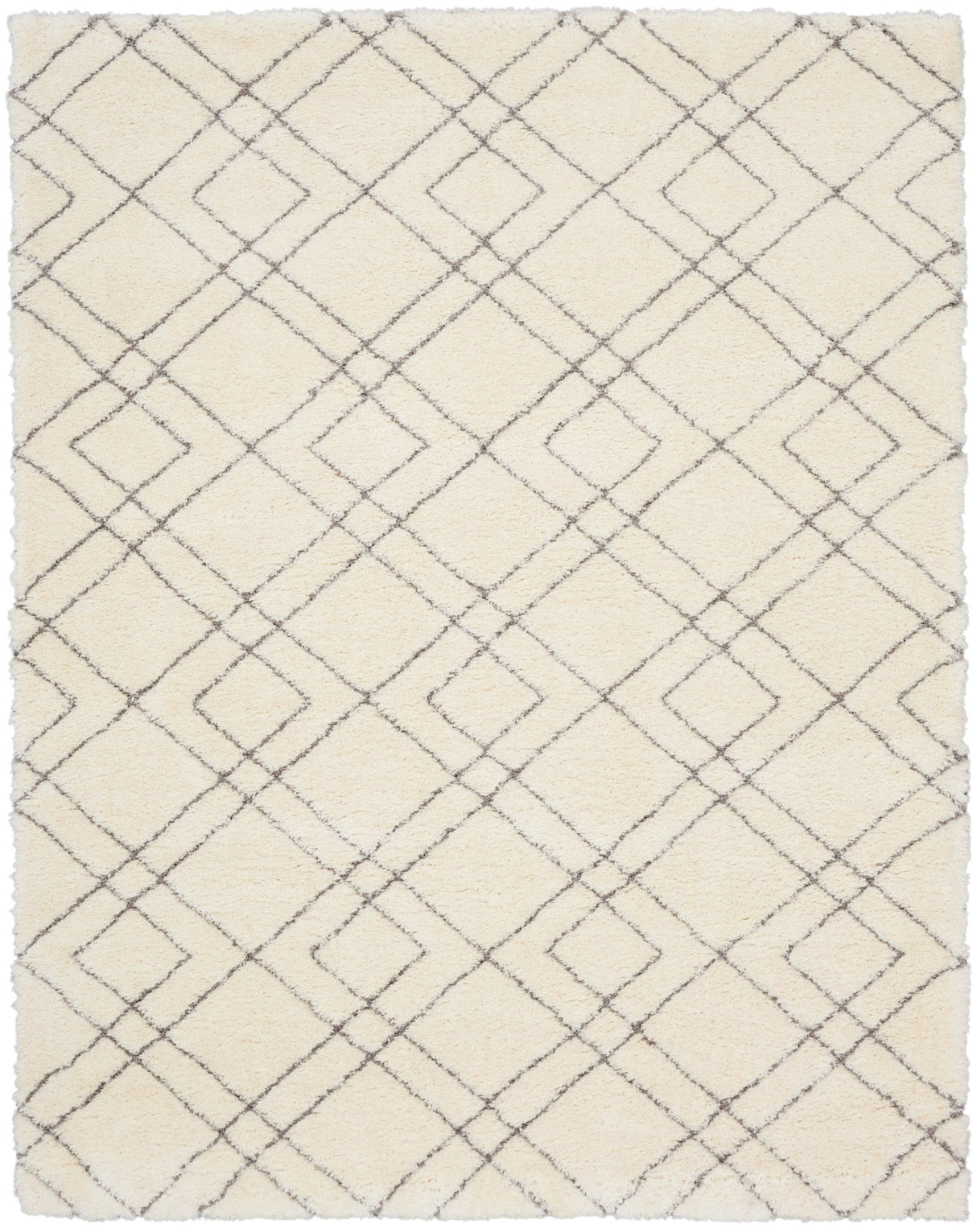 Nourison Dreamy Shag Drs07 Ivory Rug - Nourison - 99446893437
