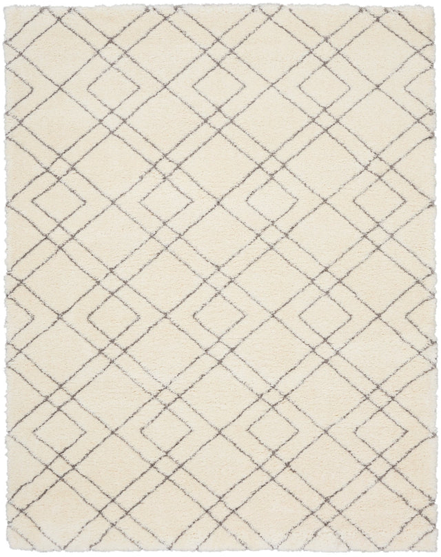 Nourison Dreamy Shag Drs07 Ivory Rug - Nourison - 99446893437