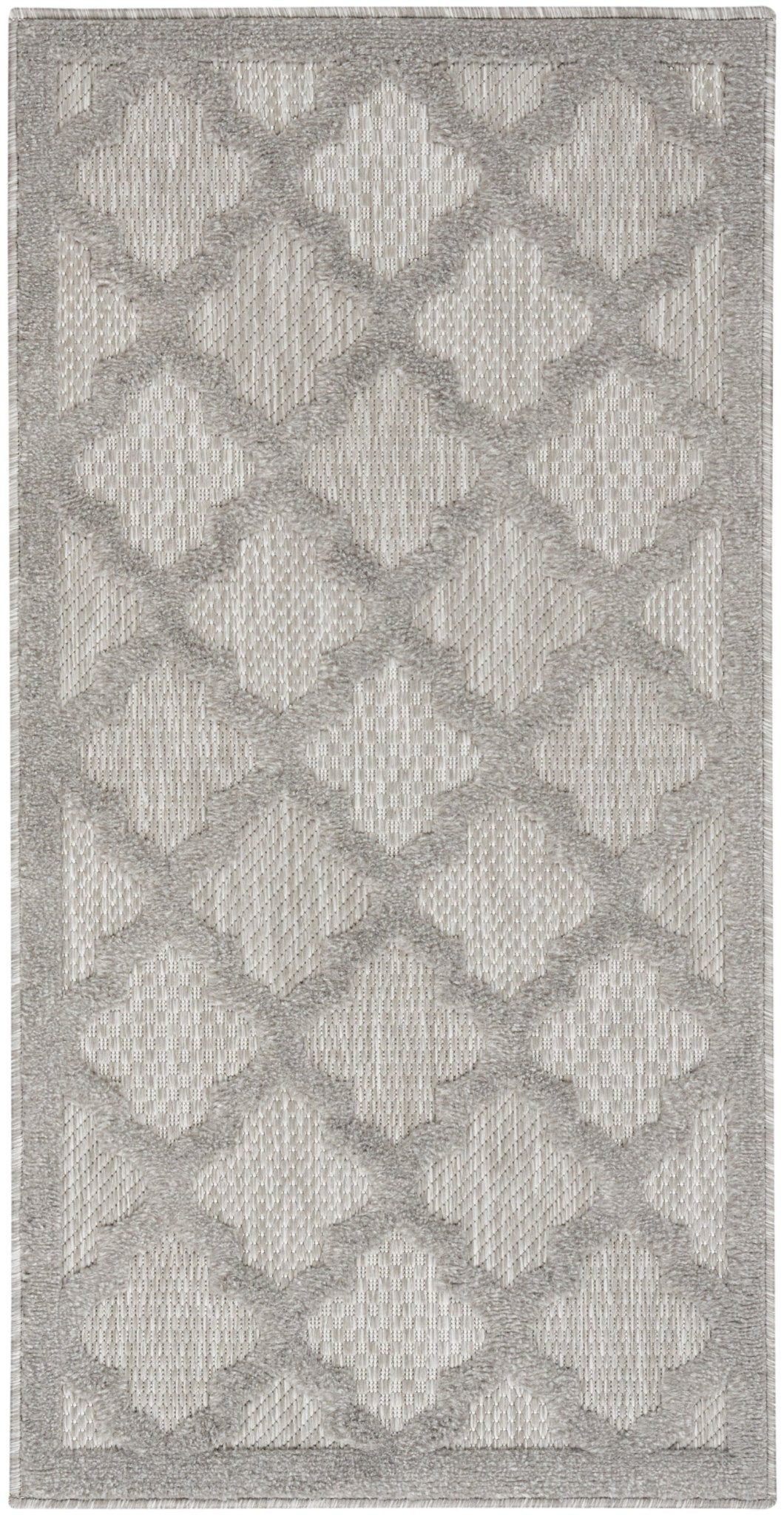 Nourison Easy Care Nes01 Silver Grey Rug - Nourison - 99446040435