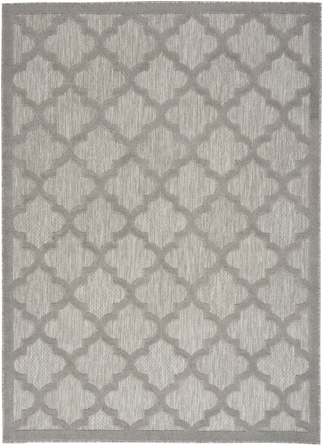 Nourison Easy Care Nes01 Silver Grey Rug - Nourison - 99446040701