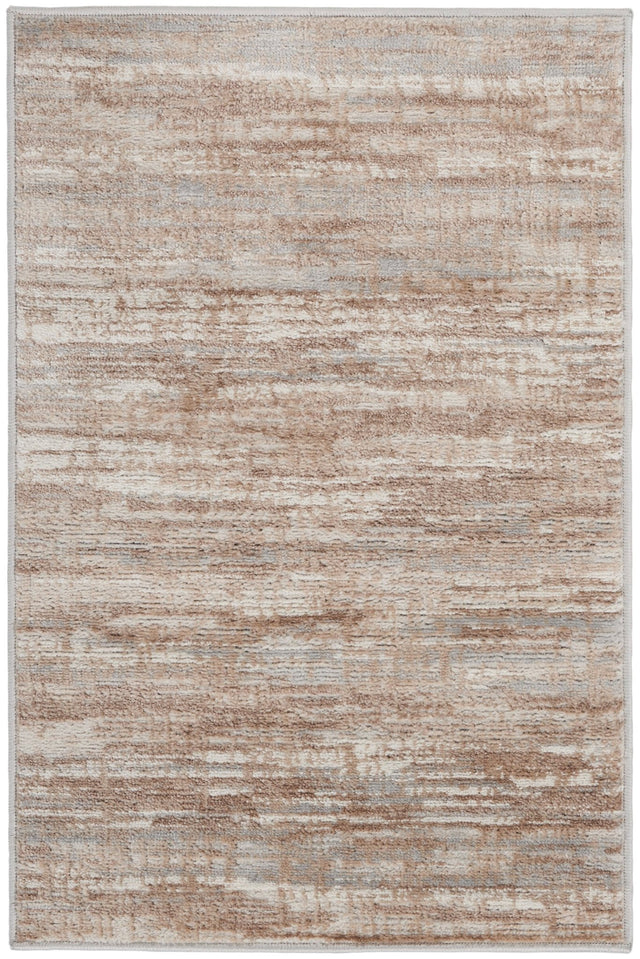 Nourison Elation Etn01 Ivory Grey Rugs - Nourison - 99446837653