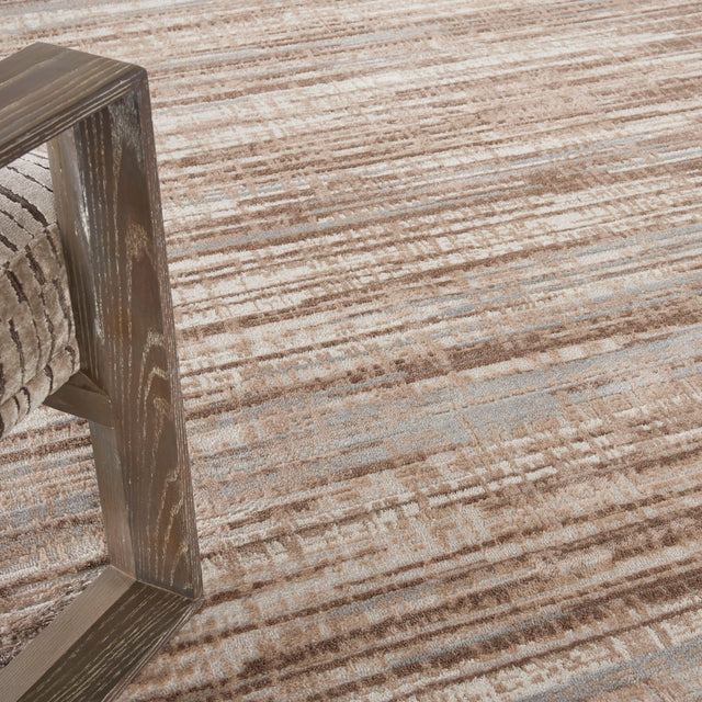 Nourison Elation Etn01 Ivory Grey Rugs - Nourison - 99446837820