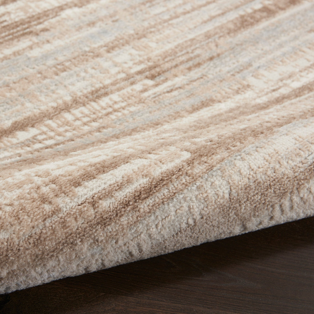 Nourison Elation Etn01 Ivory Grey Rugs - Nourison - 99446837820