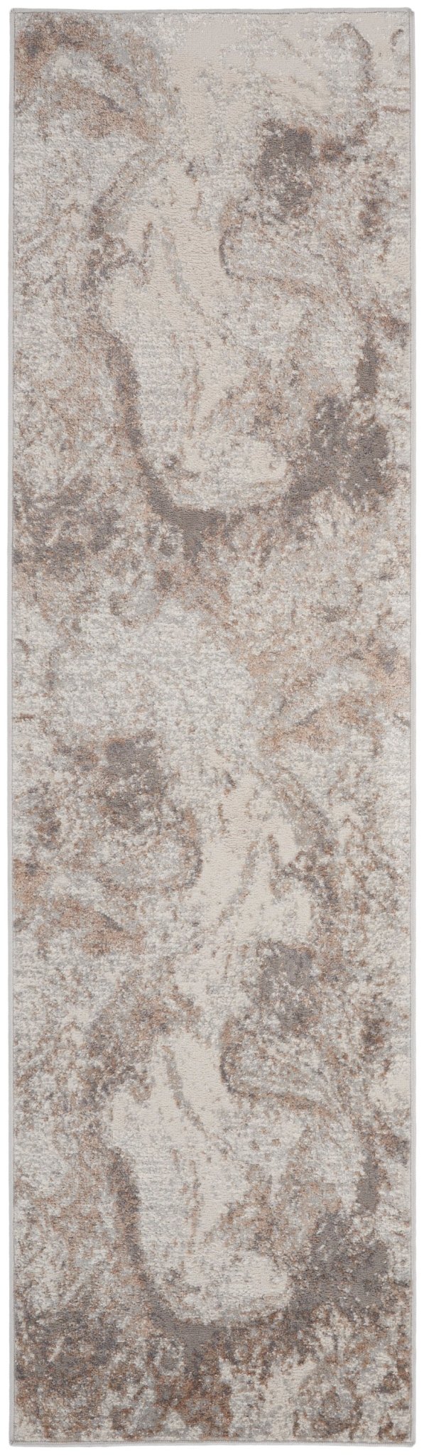 Nourison Elation Etn02 Ivory Grey Rugs - Nourison - 99446839732