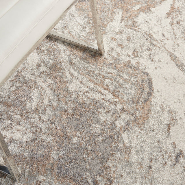 Nourison Elation Etn02 Ivory Grey Rugs - Nourison - 99446839732