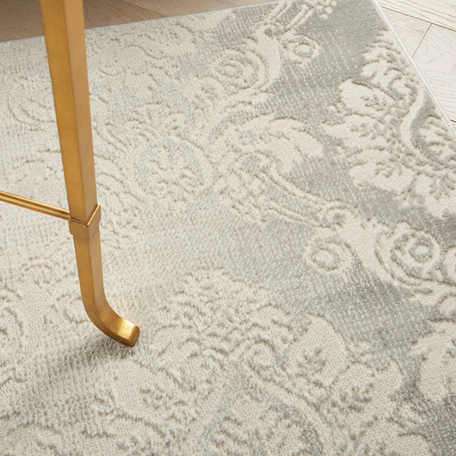 Nourison Elation Etn03 Ivory Grey Rugs - Nourison - 99446839824