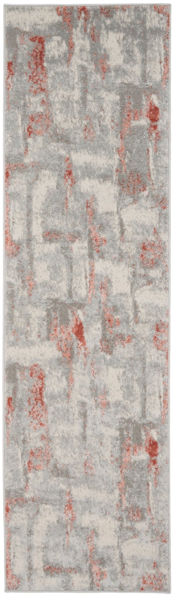 Nourison Elation Etn06 Grey Brick Rugs - Nourison - 99446840615