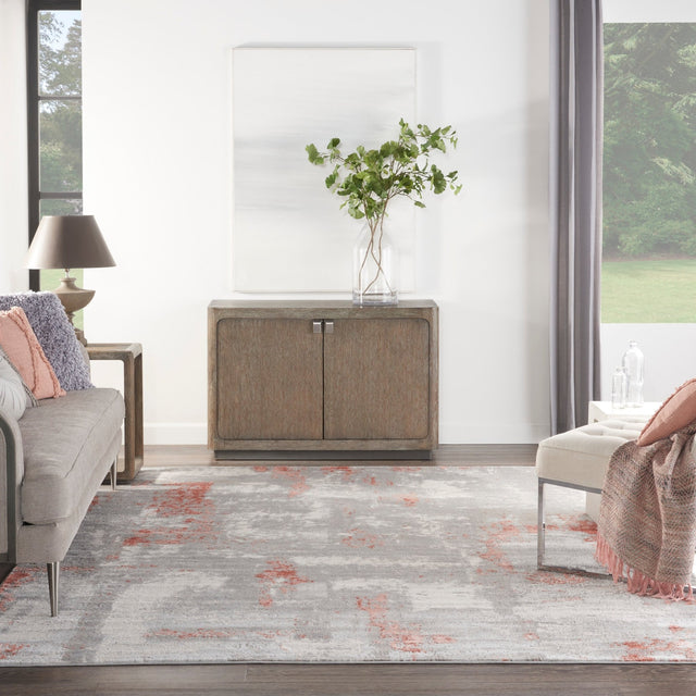 Nourison Elation Etn06 Grey Brick Rugs - Nourison - 99446840615