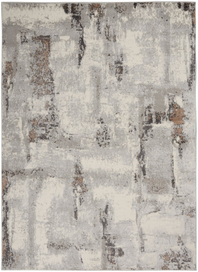 Nourison Elation Etn06 Grey Ivory Rugs - Nourison - 99446840523