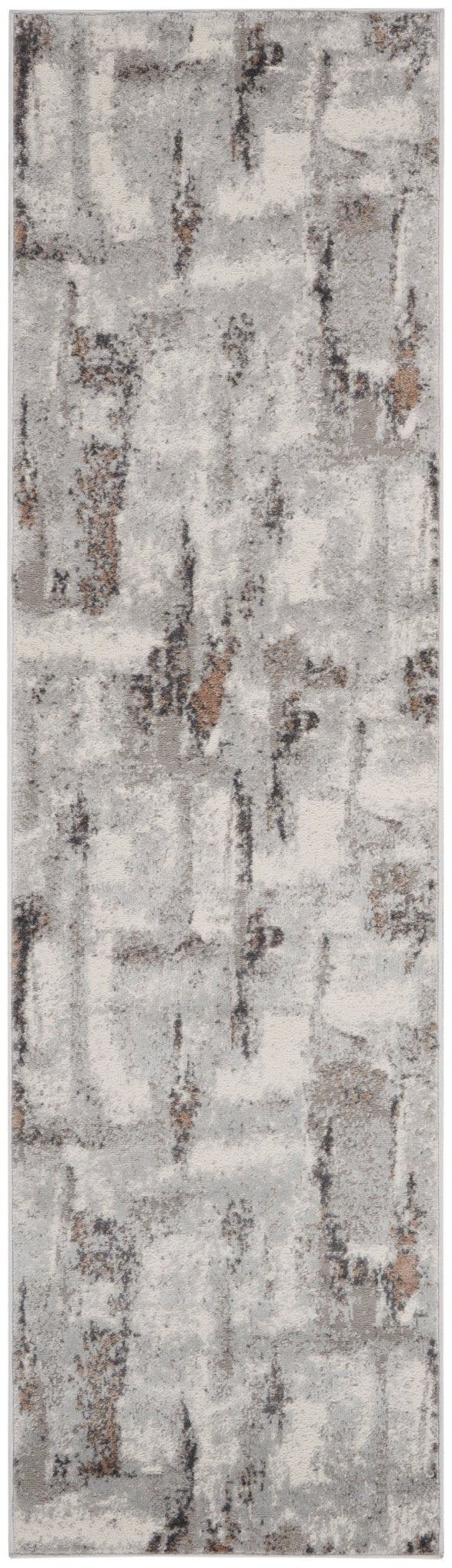 Nourison Elation Etn06 Grey Ivory Rugs - Nourison - 99446840530
