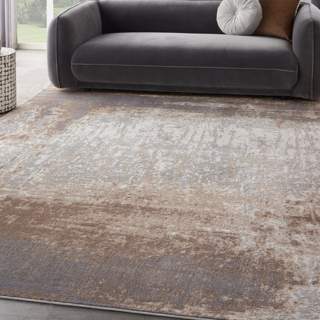 Nourison Elation Etn07 Grey Ivory Rugs - Nourison - 99446840677