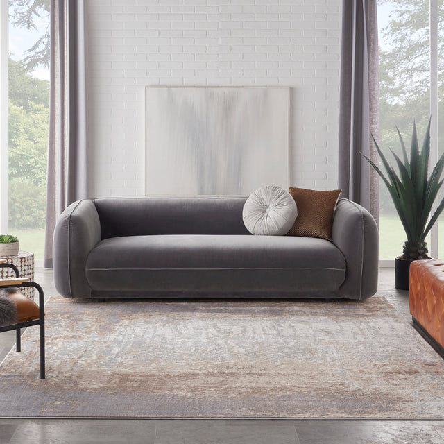 Nourison Elation Etn07 Grey Ivory Rugs - Nourison - 99446840691