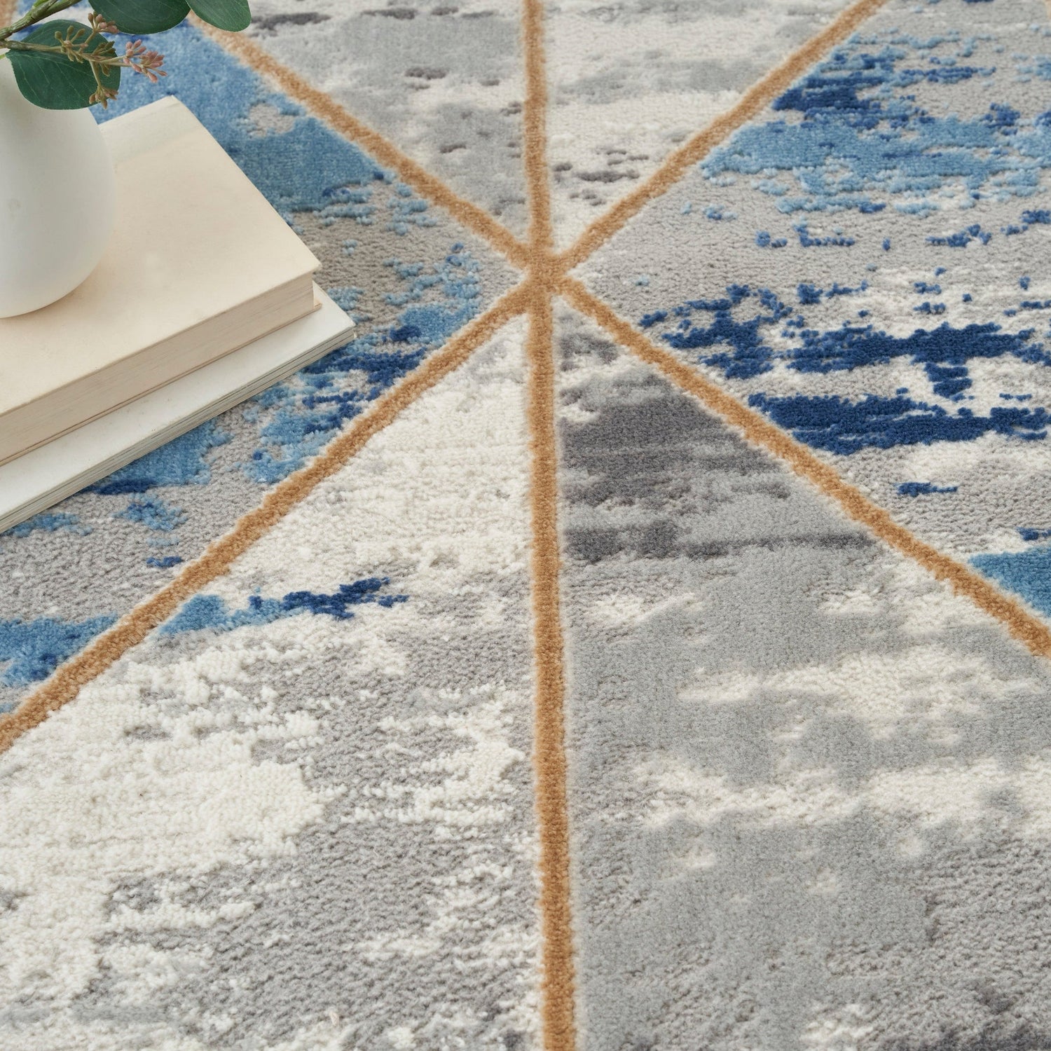 Nourison Elation Etn12 Grey/Multi Rug - Nourison - 99446028693