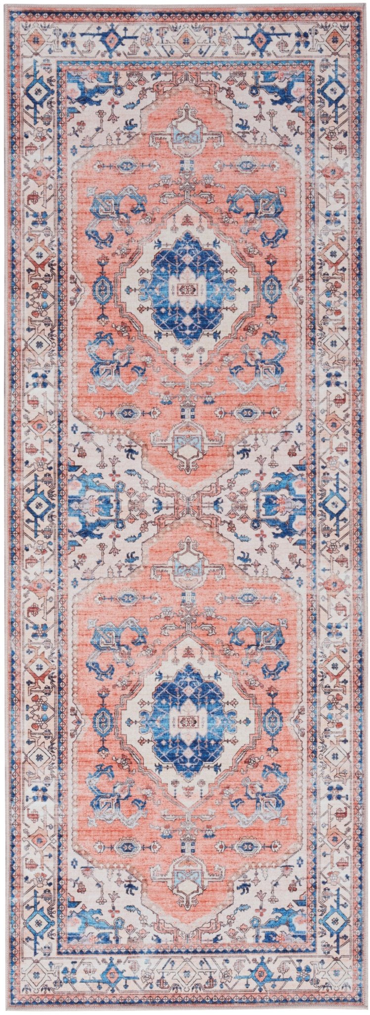 Nourison Fulton Ful11 Coral Rug - Nourison - 99446899835