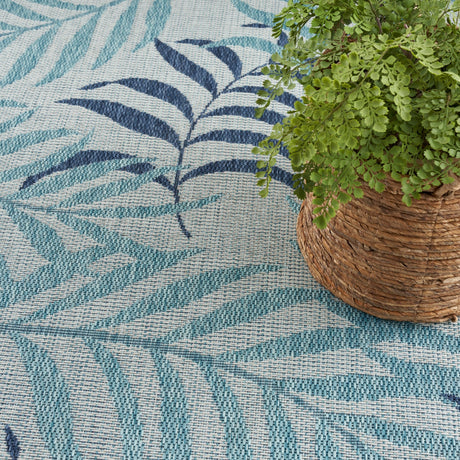 Nourison Garden Oasis Goa01 Blue Rug - Nourison - 99446959256