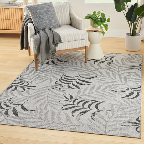 Nourison Garden Oasis Goa01 Grey Rug - Nourison - 99446959195