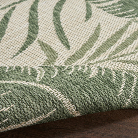 Nourison Garden Oasis Goa02 Ivory Green Rug - Nourison - 99446943620