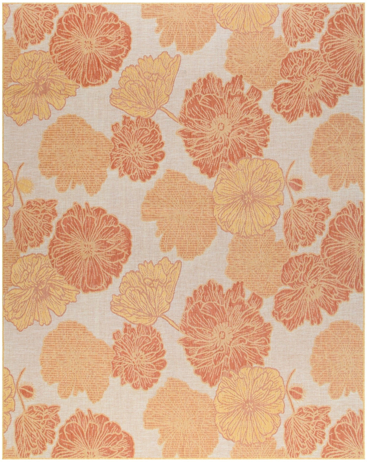 Nourison Garden Oasis Goa04 Coral Rug - Nourison - 99446959546