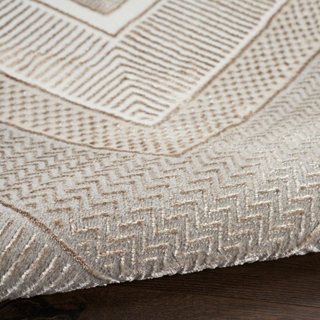 Nourison Glitz Glz07 Ivory Rug - Nourison - 99446134585