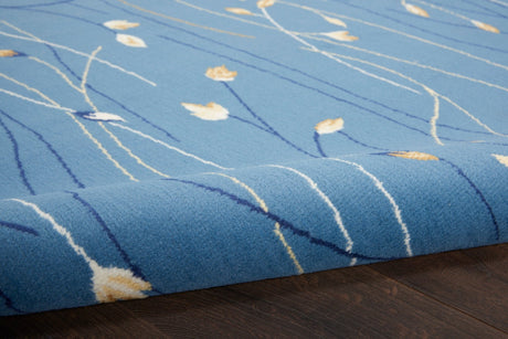 Nourison Grafix Grf15 Light Blue Rug - Nourison - 99446116246