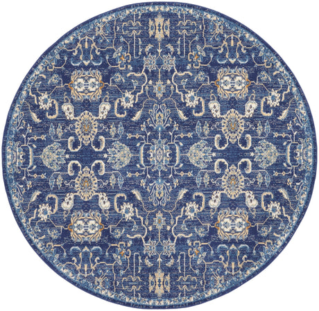 Nourison Grafix Grf24 Navy Rug - Nourison - 99446809780