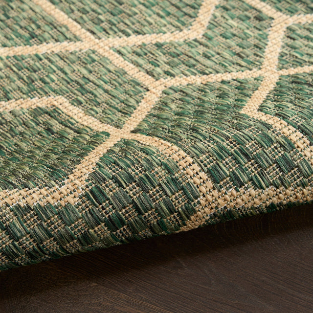 Nourison Horizon Indoor/Outdoor HOZ01 Green Contemporary Area Rugs - 841491126394