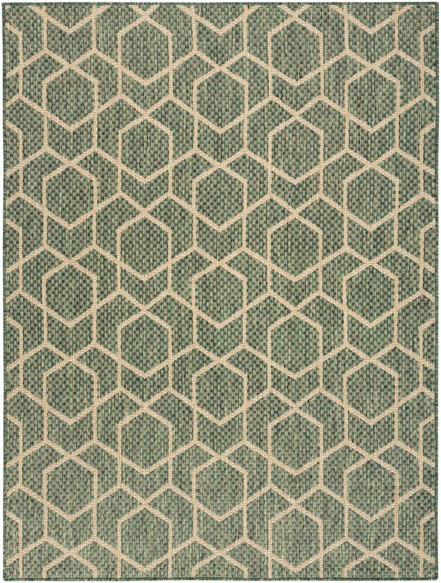 Nourison Horizon Indoor/Outdoor HOZ01 Green Contemporary Area Rugs