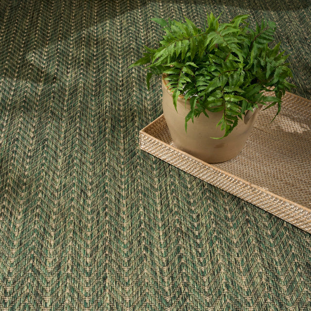 Nourison Horizon Indoor/Outdoor HOZ02 Green Contemporary Area Rugs