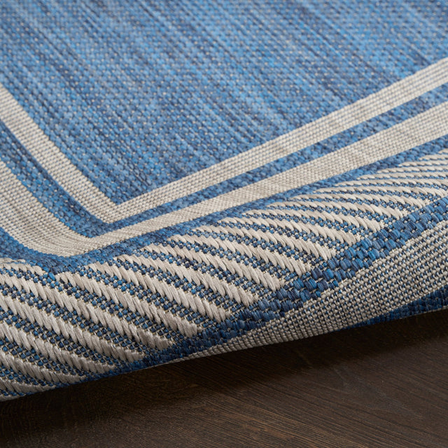 Nourison Horizon Indoor/Outdoor HOZ03 Denim Contemporary Area Rugs - 841491128626