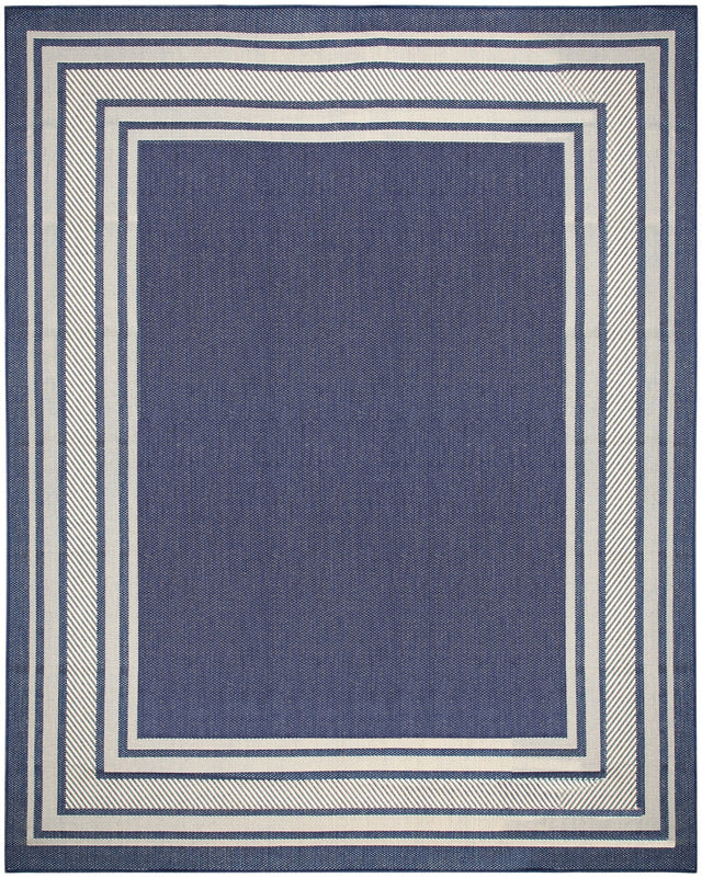 Nourison Horizon Indoor/Outdoor HOZ03 Navy Contemporary Area Rugs