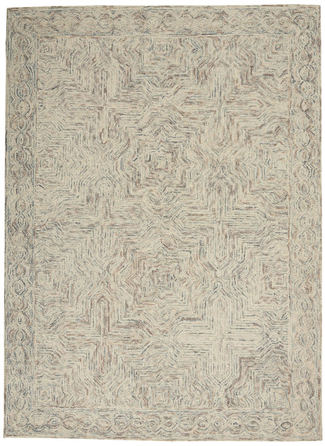 Nourison Interlock Itl03 Blue/Ivory Rugs - Nourison - 99446785992